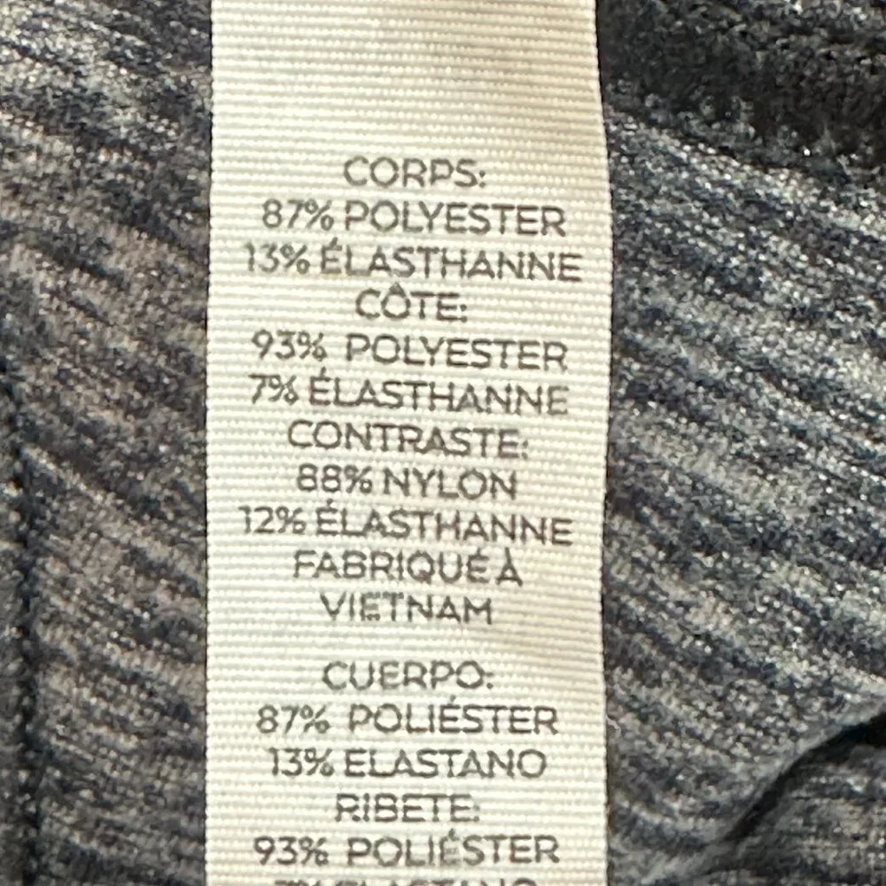 ALO Yoga Grey High Waist Ribbed Knit‎ Lounge Leggings Ruched Small Dance Workout